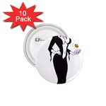 Halloween Sexy Witch 1.75  Button (10 pack) 