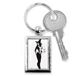 Halloween Sexy Witch Key Chain (Rectangle)