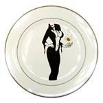 Halloween Sexy Witch Porcelain Plate