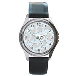 Manatees Round Metal Watch