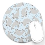 Manatees Round Mousepad