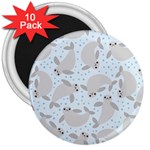 Manatees 3  Magnet (10 pack)