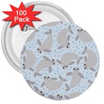 Manatees 3  Button (100 pack)