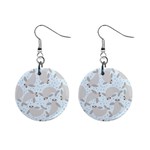 Manatees 1  Button Earrings