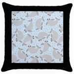 Manatees Throw Pillow Case (Black)