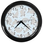 Manatees Wall Clock (Black)