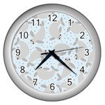 Manatees Wall Clock (Silver)