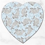 Manatees Jigsaw Puzzle (Heart)