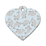 Manatees Dog Tag Heart (One Side)