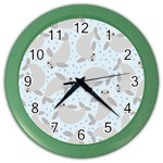 Manatees Color Wall Clock