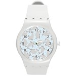 Manatees Round Plastic Sport Watch (M)