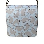 Manatees Flap Closure Messenger Bag (L)