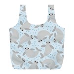 Manatees Full Print Recycle Bag (L)