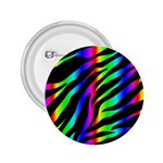 Zebra Rainbow 2.25  Button