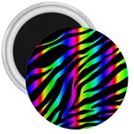 Zebra Rainbow 3  Magnet