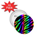 Zebra Rainbow 1.75  Button (10 pack) 