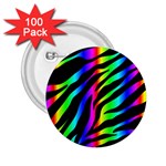 Zebra Rainbow 2.25  Button (100 pack)