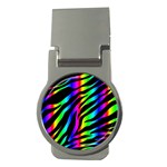 Zebra Rainbow Money Clip (Round)