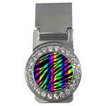 Zebra Rainbow Money Clip (CZ)