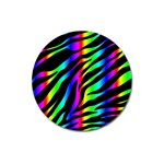 Zebra Rainbow Magnet 3  (Round)