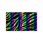 Zebra Rainbow Sticker Rectangular (100 pack)