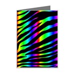 Zebra Rainbow Mini Greeting Card