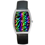 Zebra Rainbow Barrel Style Metal Watch