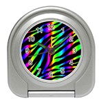 Zebra Rainbow Travel Alarm Clock