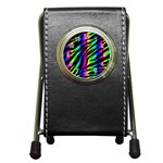 Zebra Rainbow Pen Holder Desk Clock