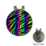 Zebra Rainbow Golf Ball Marker Hat Clip