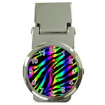 Zebra Rainbow Money Clip Watch