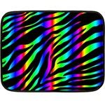 Zebra Rainbow Double Sided Fleece Blanket (Mini)