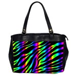 Zebra Rainbow Oversize Office Handbag (2 Sides)