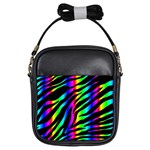 Zebra Rainbow Girls Sling Bag