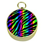 Zebra Rainbow Gold Compass