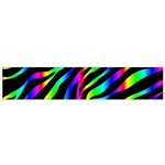 Zebra Rainbow Flano Scarf (Small)