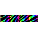 Zebra Rainbow Flano Scarf (Large)