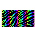 Zebra Rainbow Satin Shawl