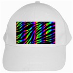 Zebra Rainbow White Cap