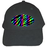 Zebra Rainbow Black Cap