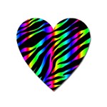 Zebra Rainbow Magnet (Heart)