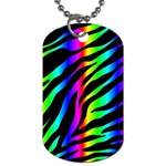 Zebra Rainbow Dog Tag (One Side)