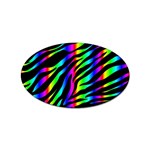 Zebra Rainbow Sticker Oval (10 pack)