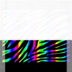 Zebra Rainbow Jigsaw Puzzle (Rectangular)