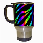 Zebra Rainbow Travel Mug (White)