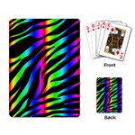 Zebra Rainbow Playing Cards Single Design