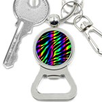 Zebra Rainbow Bottle Opener Key Chain