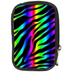 Zebra Rainbow Compact Camera Leather Case