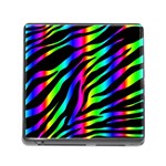 Zebra Rainbow Memory Card Reader (Square)