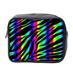 Zebra Rainbow Mini Toiletries Bag (Two Sides)